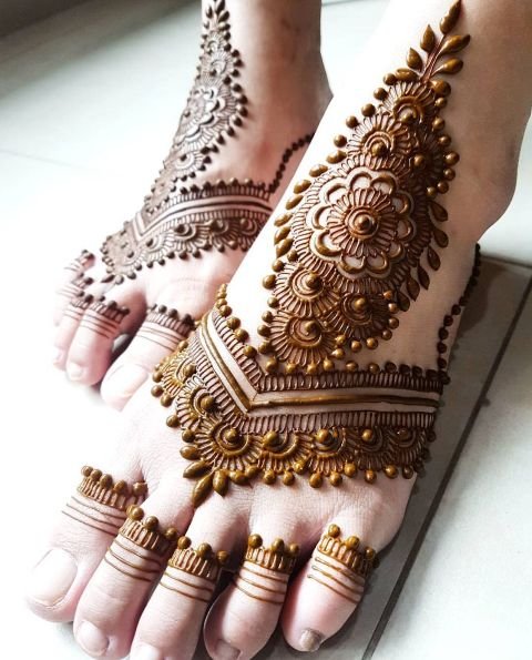 foot mehndi designs 5 1