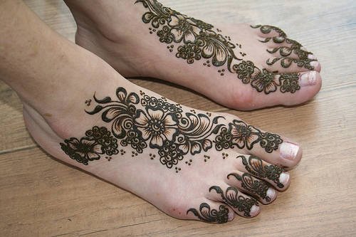 foot mehndi designs 7