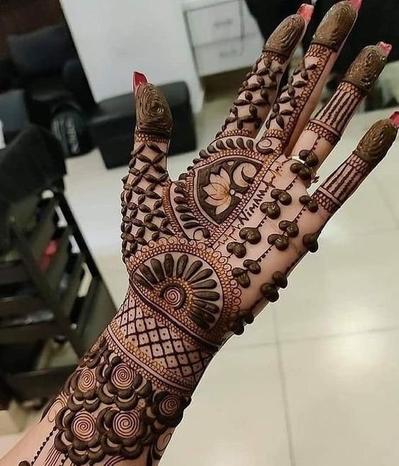 front hand mehndi designs 7