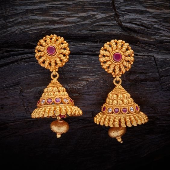 gold jhumka design 1