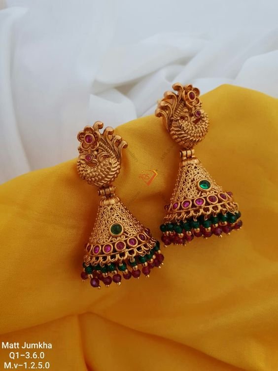 gold jhumka design 10