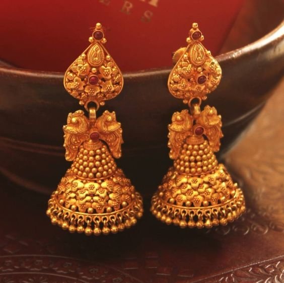 gold jhumka design 11