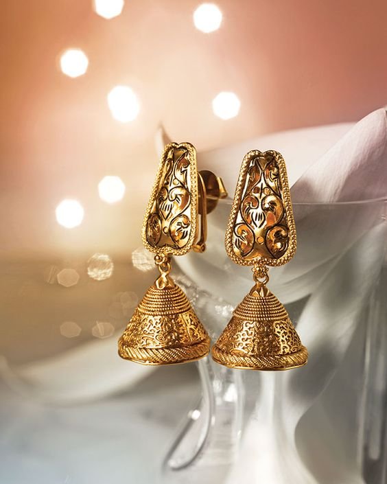 gold jhumka design 14