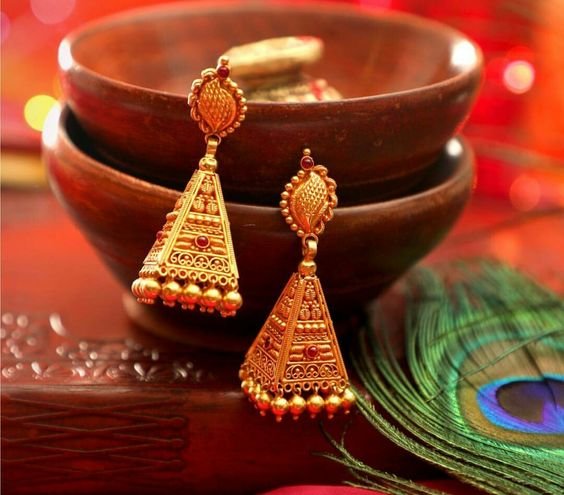 gold jhumka design 3