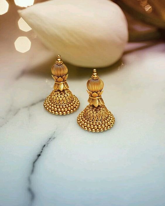 gold jhumka design 4