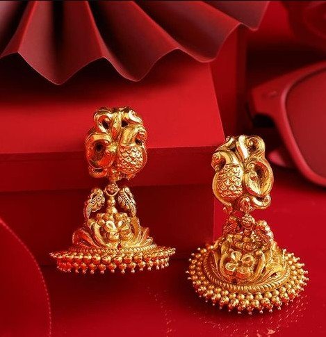 gold jhumka design 5