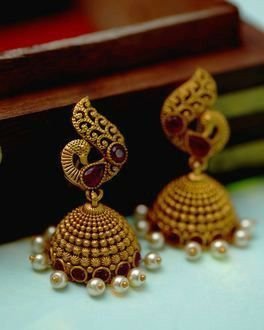 gold jhumka design 9