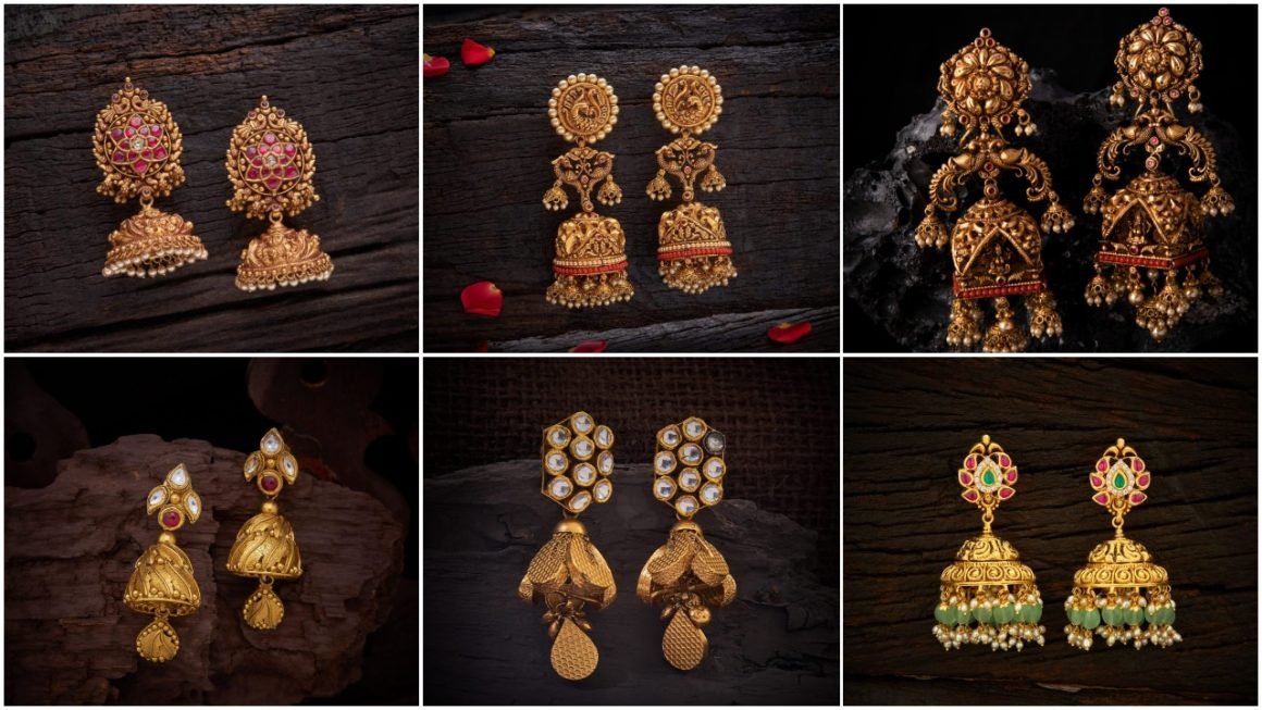 gold jhumka designs a1