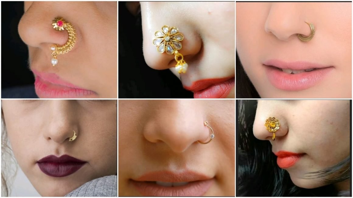 gold nose pin designs a1