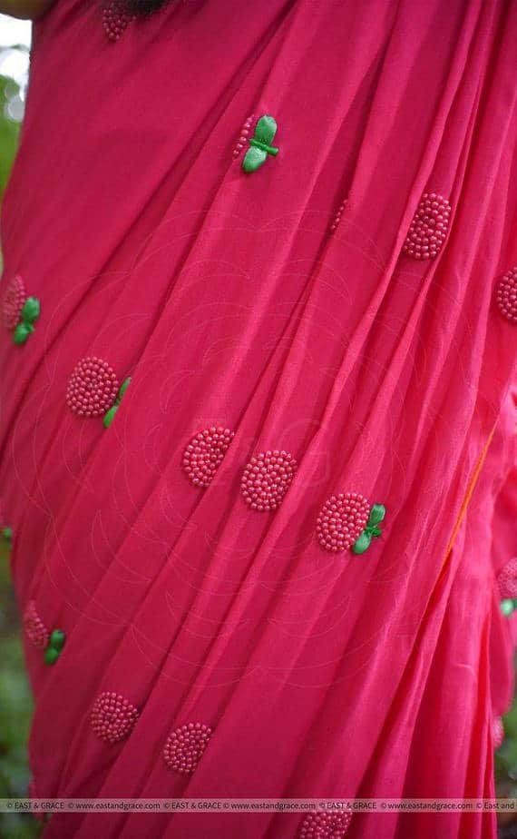 net embroidered sarees 36