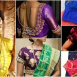 saree blouse back neck designs a1