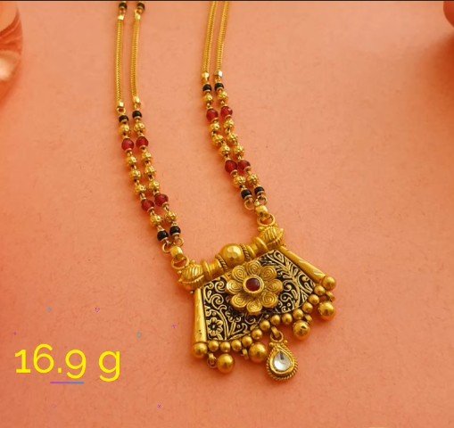 traditional gold mangalsutra designs 6