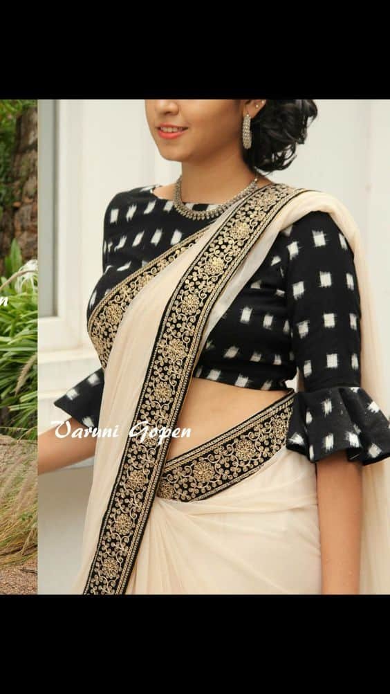 trendy saree blouse back designs 10