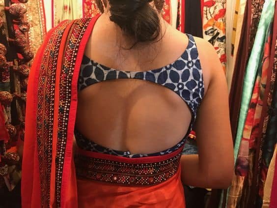 trendy saree blouse back designs 20