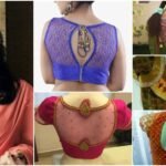 trendy saree blouse back designs a1