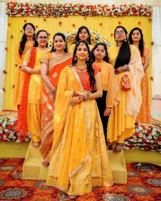 Haldi photoshoot ideas 5