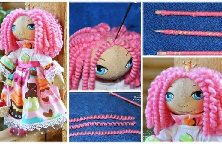 curly hairstyle for doll a1