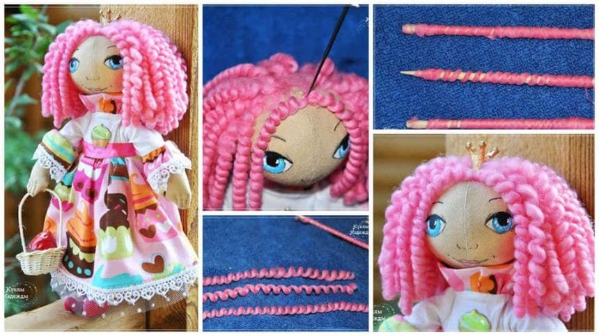 curly hairstyle for doll a1