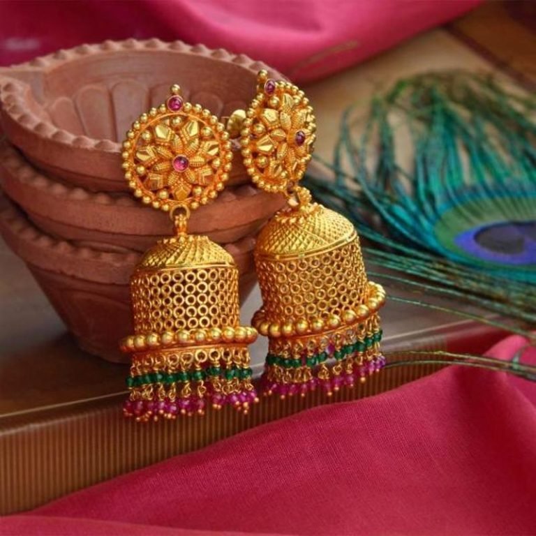 gold jhumka design 10