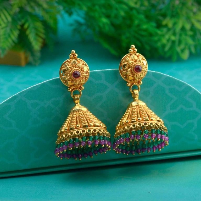 gold jhumka design 4