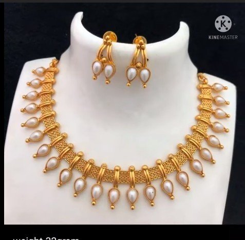 latest gold necklace 9