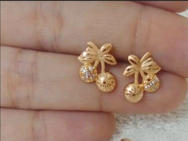 light weight gold earring designs 14