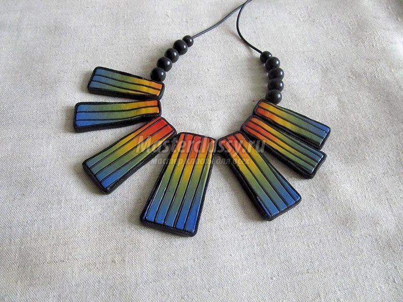 polymer clay necklace 20