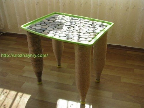 coffee table from bottle 6