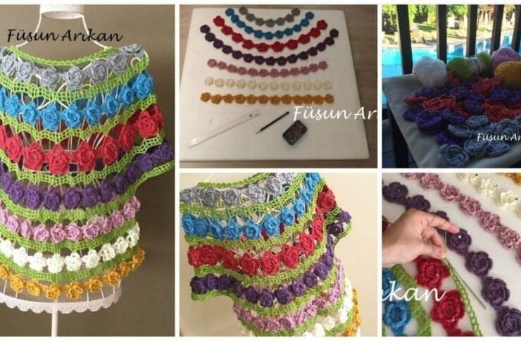 crochet floral blouse a1