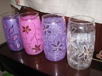 decorating glass vase 7