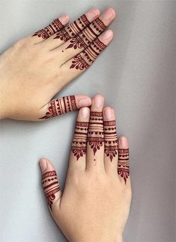 finger mehndi designs 1