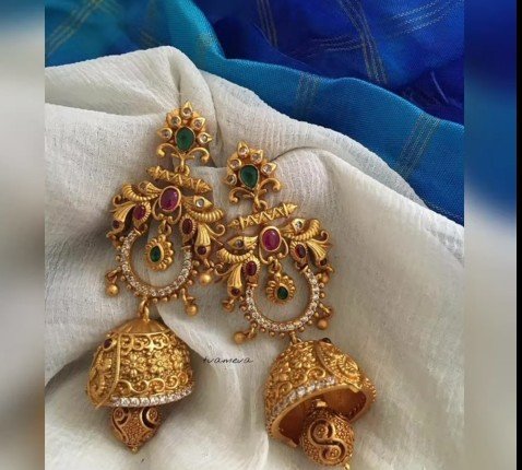 gold earrings designs 21