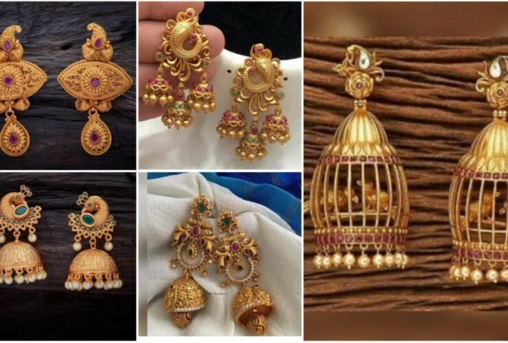 gold earrings designs a1