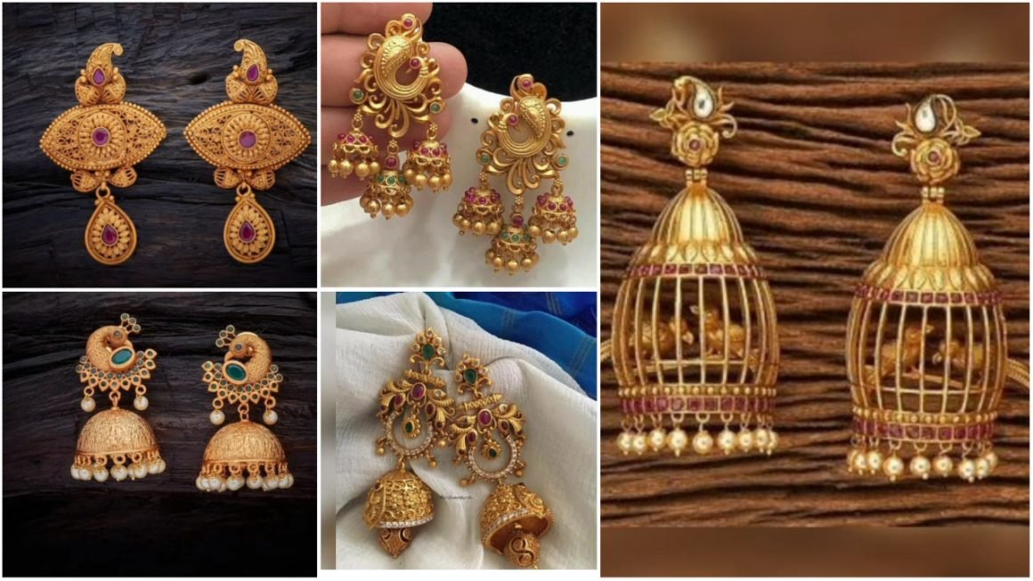 gold earrings designs a1