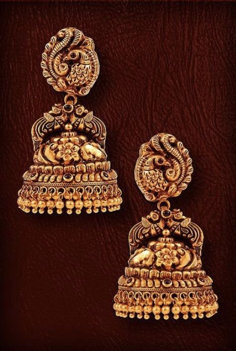 gold jhumka design 1