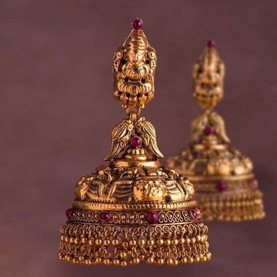 gold jhumka design 3