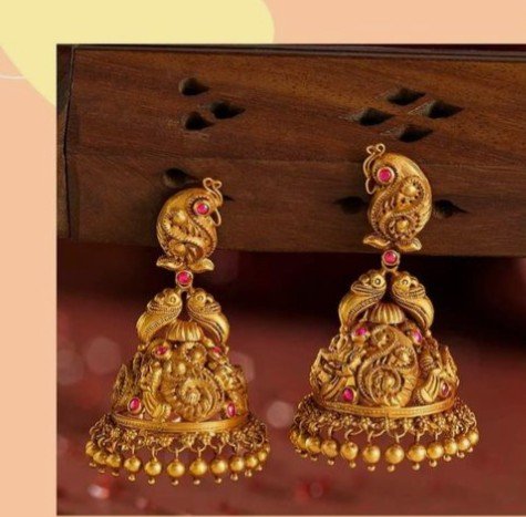 gold jhumka design 4