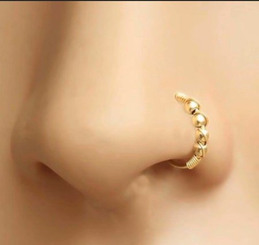 gold nose pin design 11
