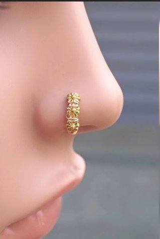 gold nose pin design 13