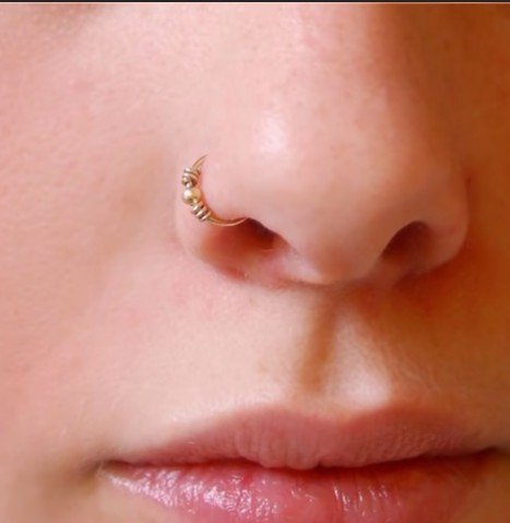 gold nose pin design 15