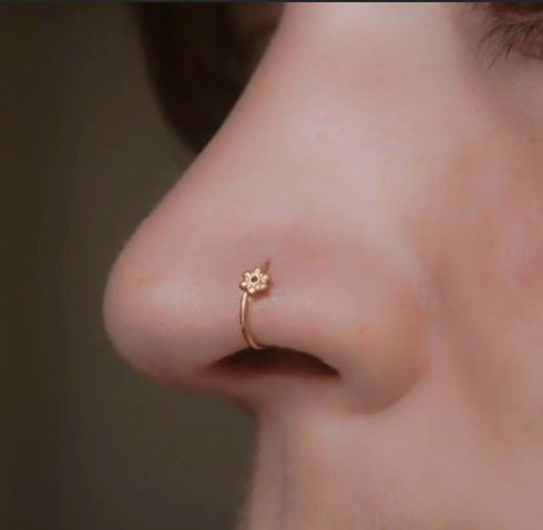 gold nose pin design 3