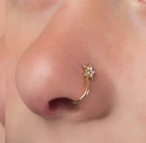 gold nose pin design 8