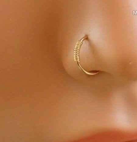 gold nose pin designs 2 1