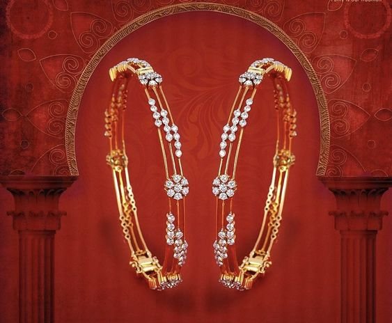 gold stone bangle designs 3