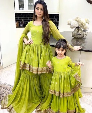 mom and daughter combo dress collection 11