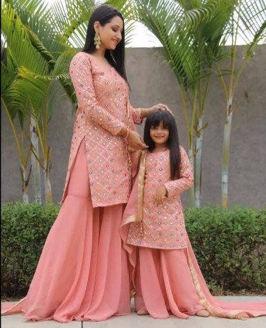 mom and daughter combo dress collection 13