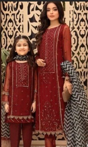 mother daughter dress design 7