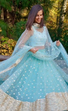 net lehenga design 11