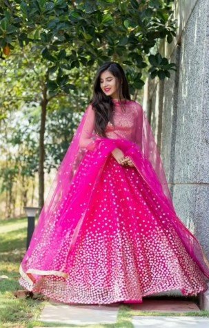 net lehenga design 8