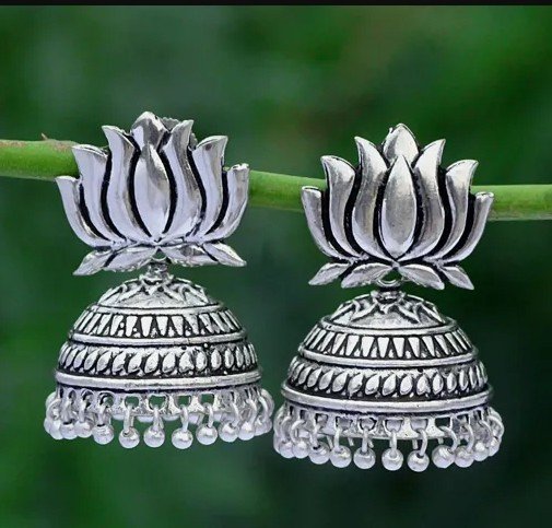 silver jhumka designs 10